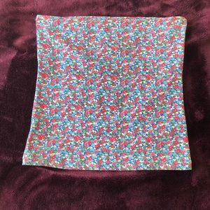 Summer floral tube top